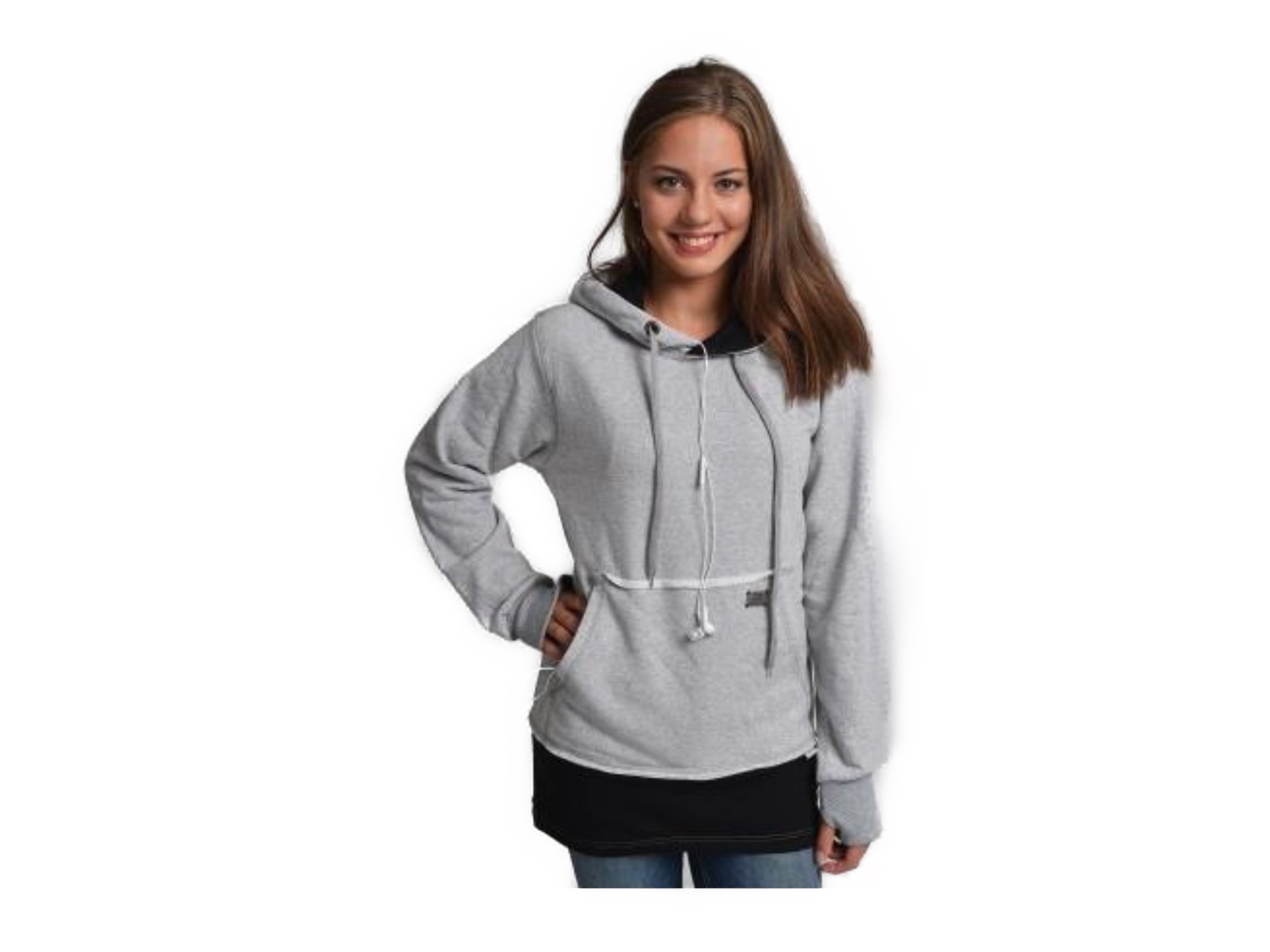 4405 Hoodie oxford grey-black_InPixio_inPixio